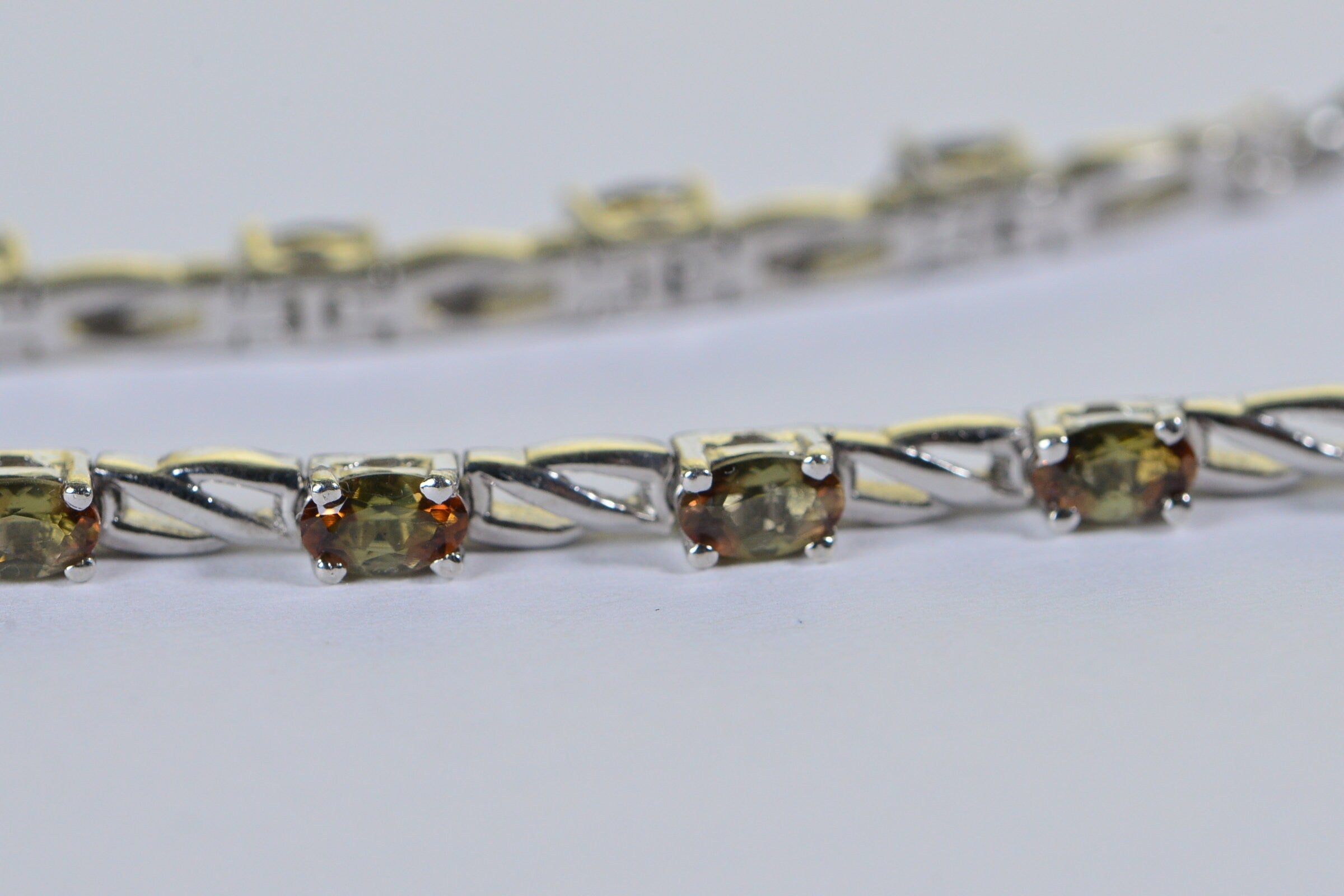 Turkizite color-changing gemstone Infinity Bracelet