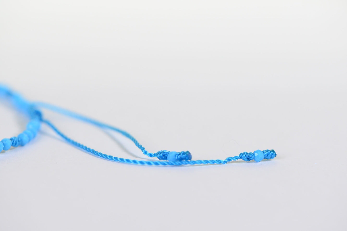 Sleeping Beauty Turquoise Bracelet: Knotted Adjustable Gemstone