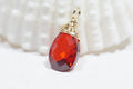 Wire Wrapped Gemstone Drop Pendant Cubic Zirconia Add Dangle
