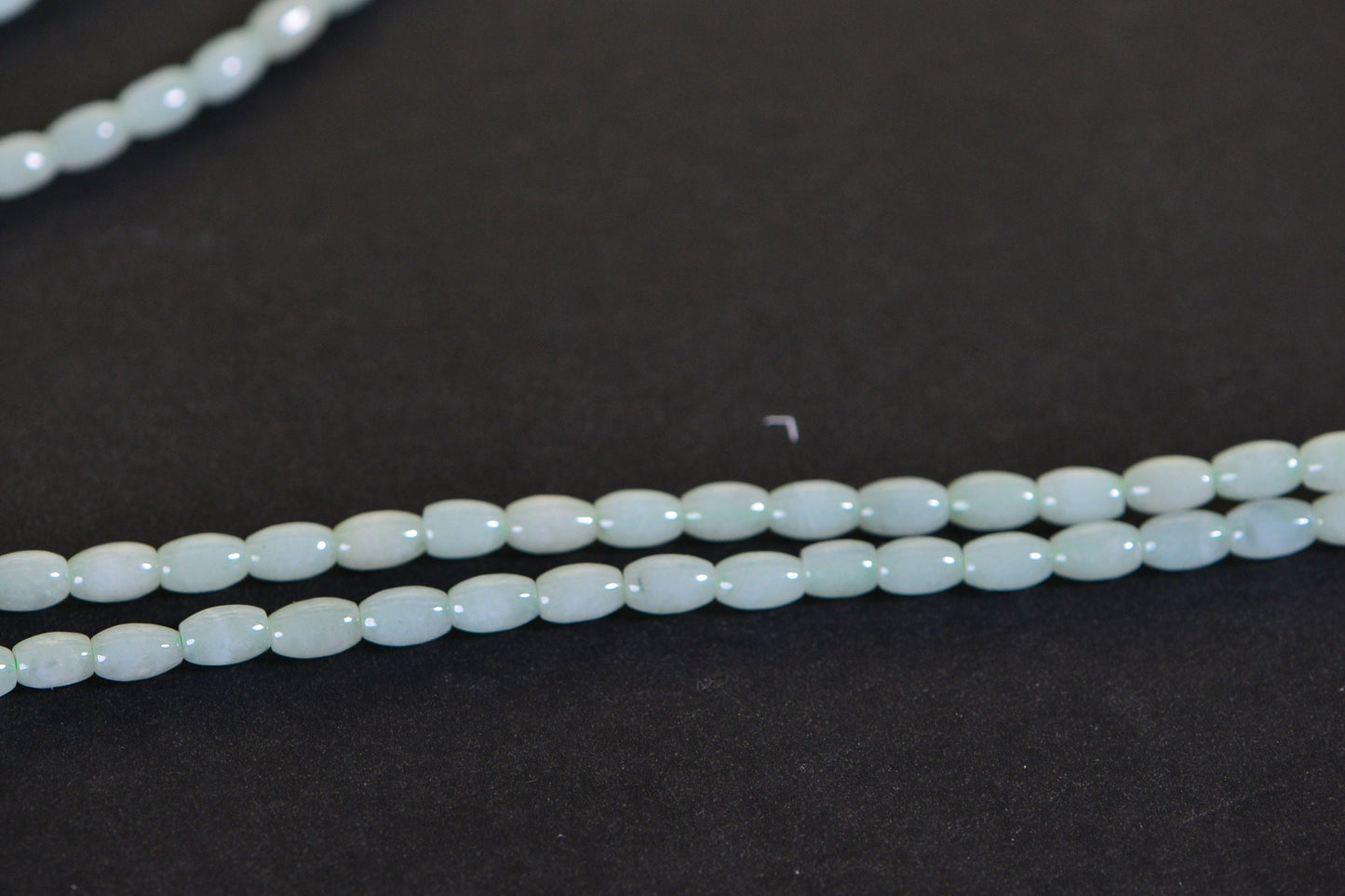 Burma Light Green Jade Flower Necklace: Beaded Lariat with Sterling Silver