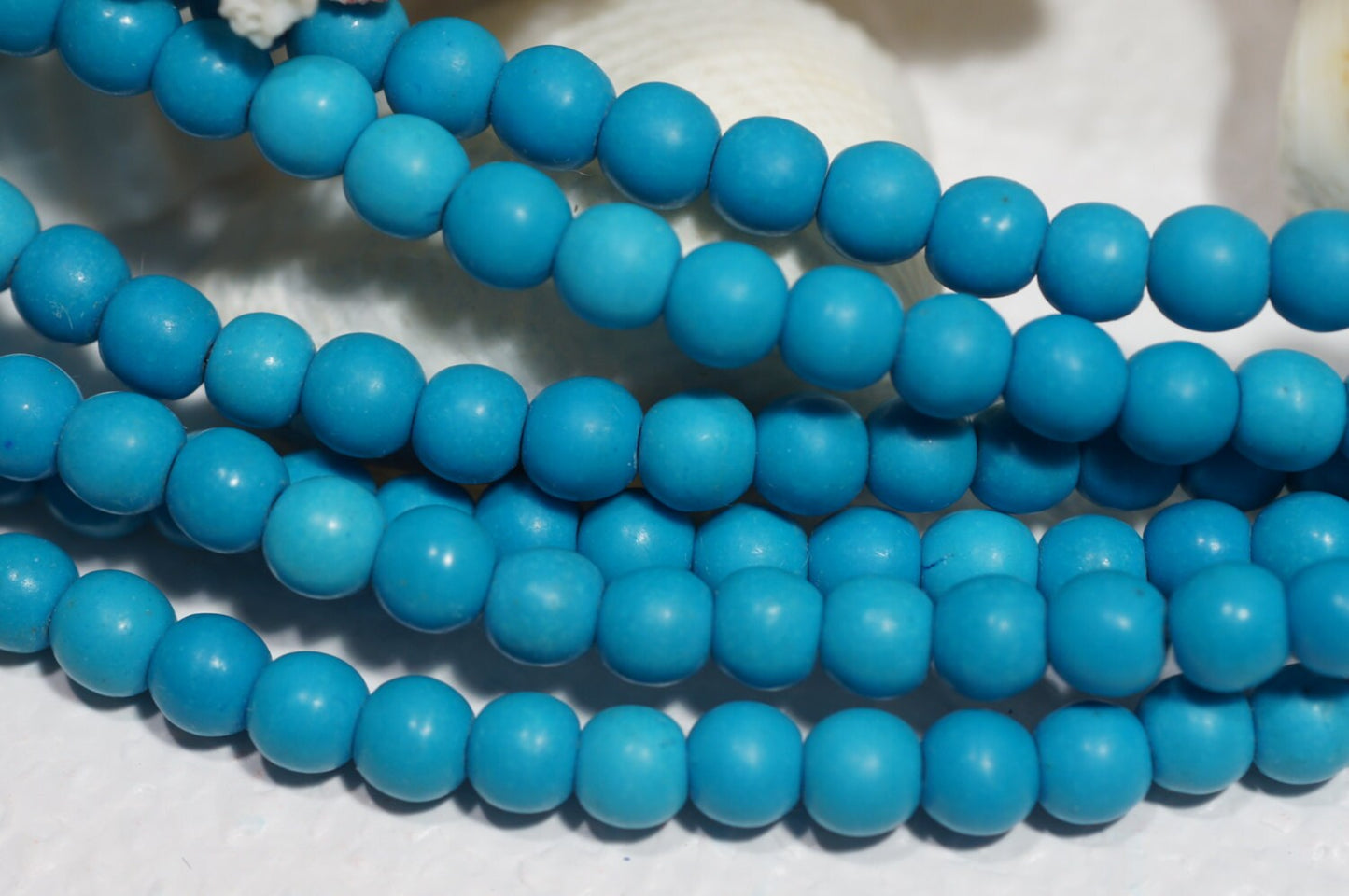 Sky Blue Magnesite Beads: 6mm Gemstone Bead Strand