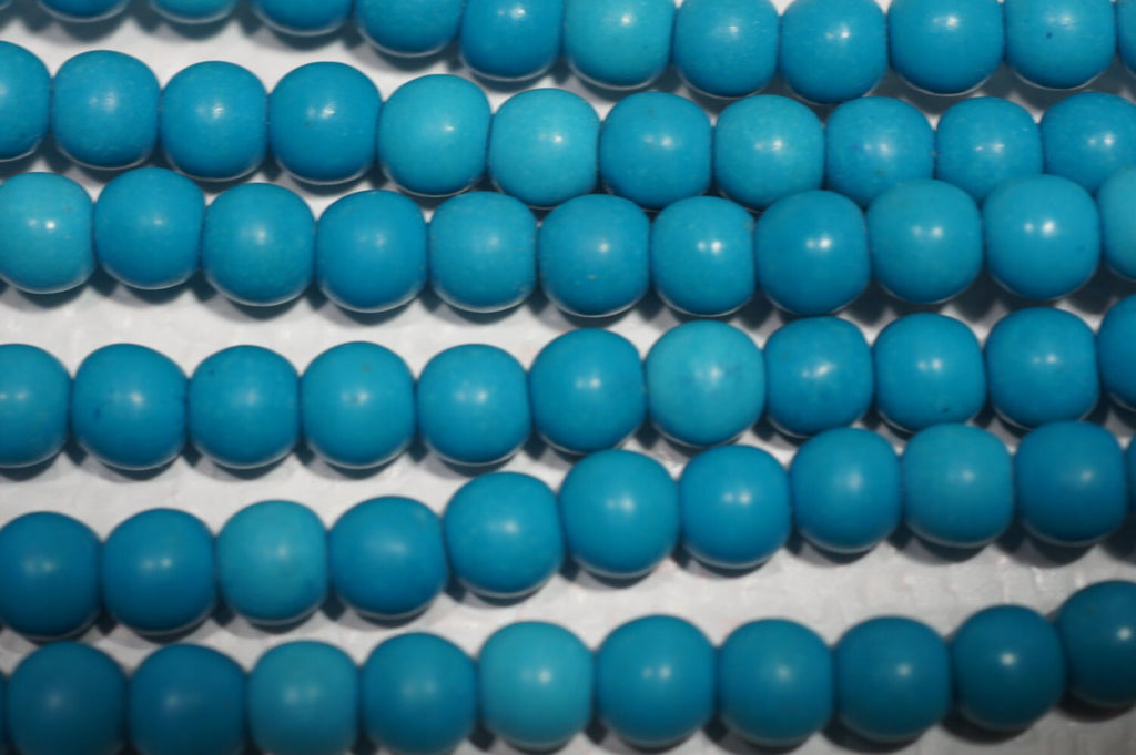 Sky Blue Magnesite Beads: 6mm Gemstone Bead Strand