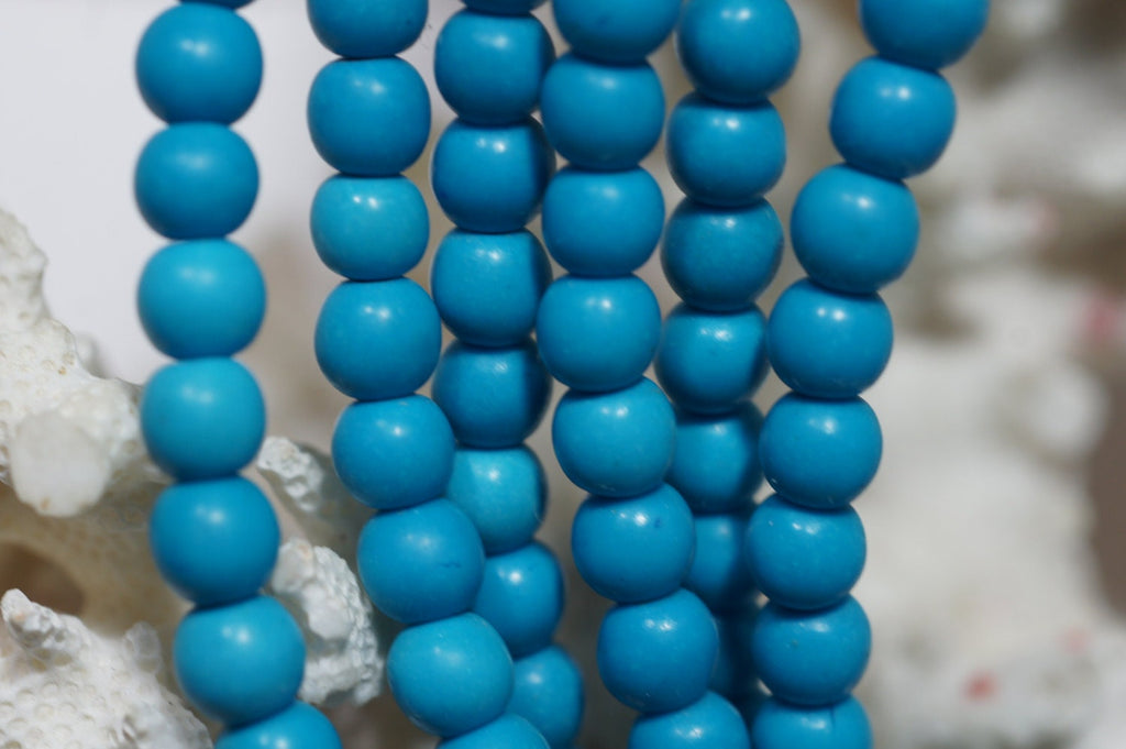 Sky Blue Magnesite Beads: 6mm Gemstone Bead Strand