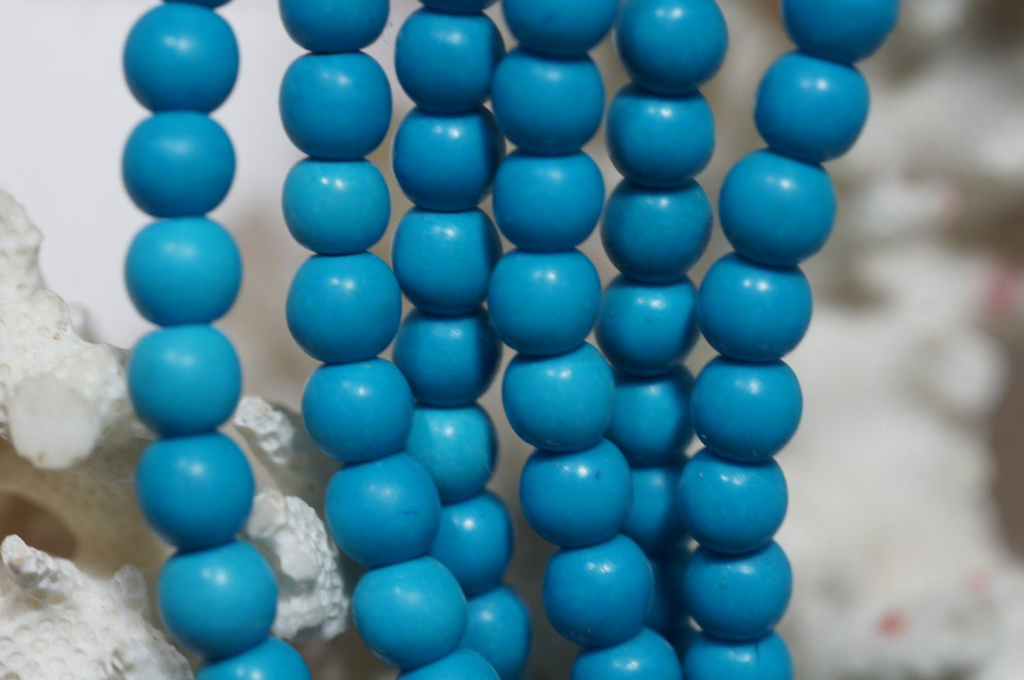 Sky Blue Magnesite Beads: 6mm Gemstone Bead Strand