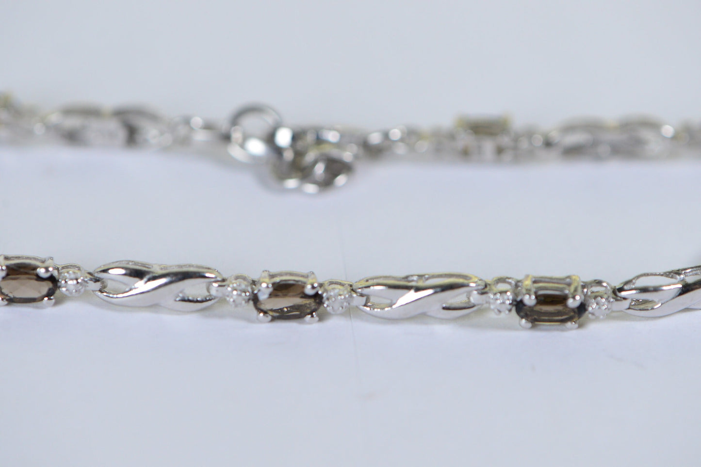 Zultanite Turkizite Sterling Silver Bracelet: Gemstone Infinity Style
