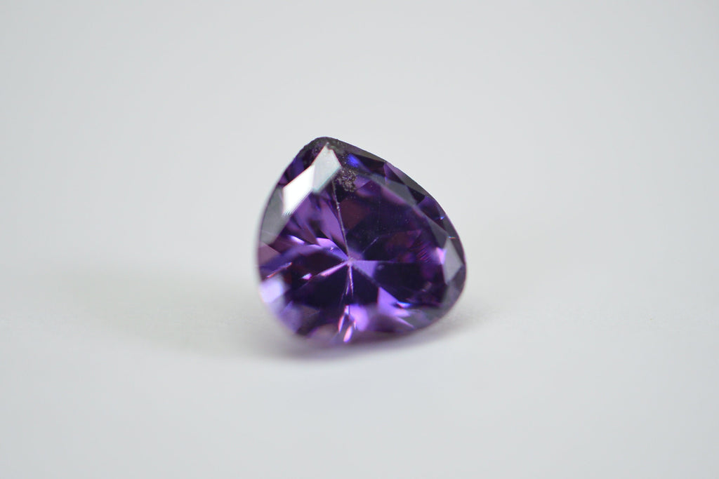 Purple Diamond Heart Crystal
