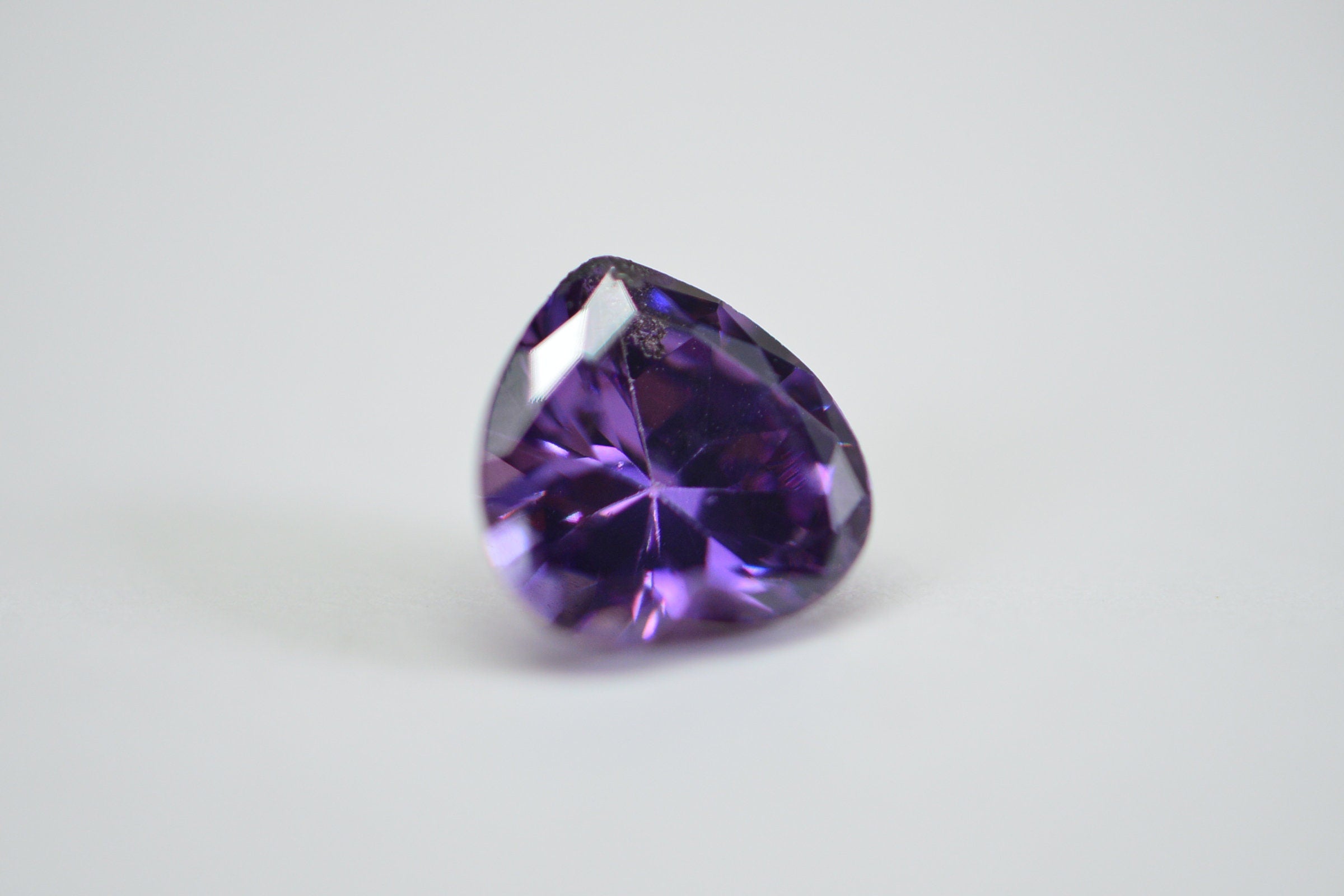 Purple Diamond Heart Crystal
