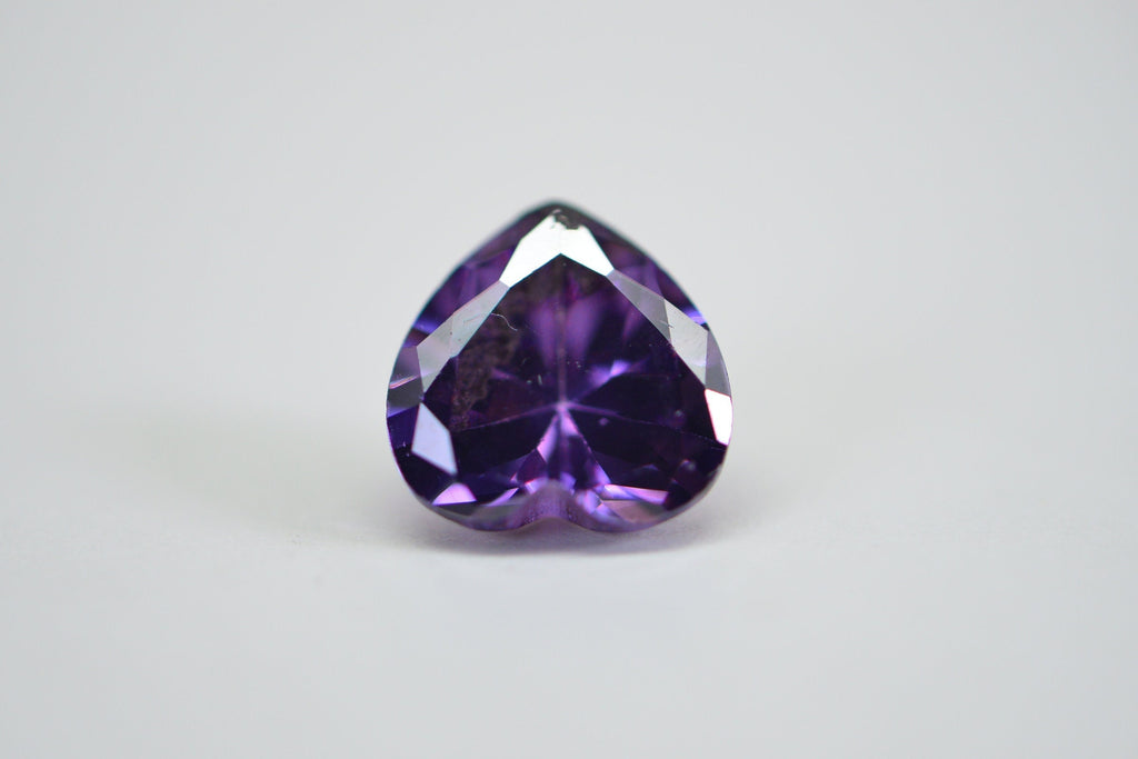 Purple Diamond Heart Crystal