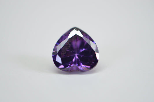 Purple Diamond Heart Crystal