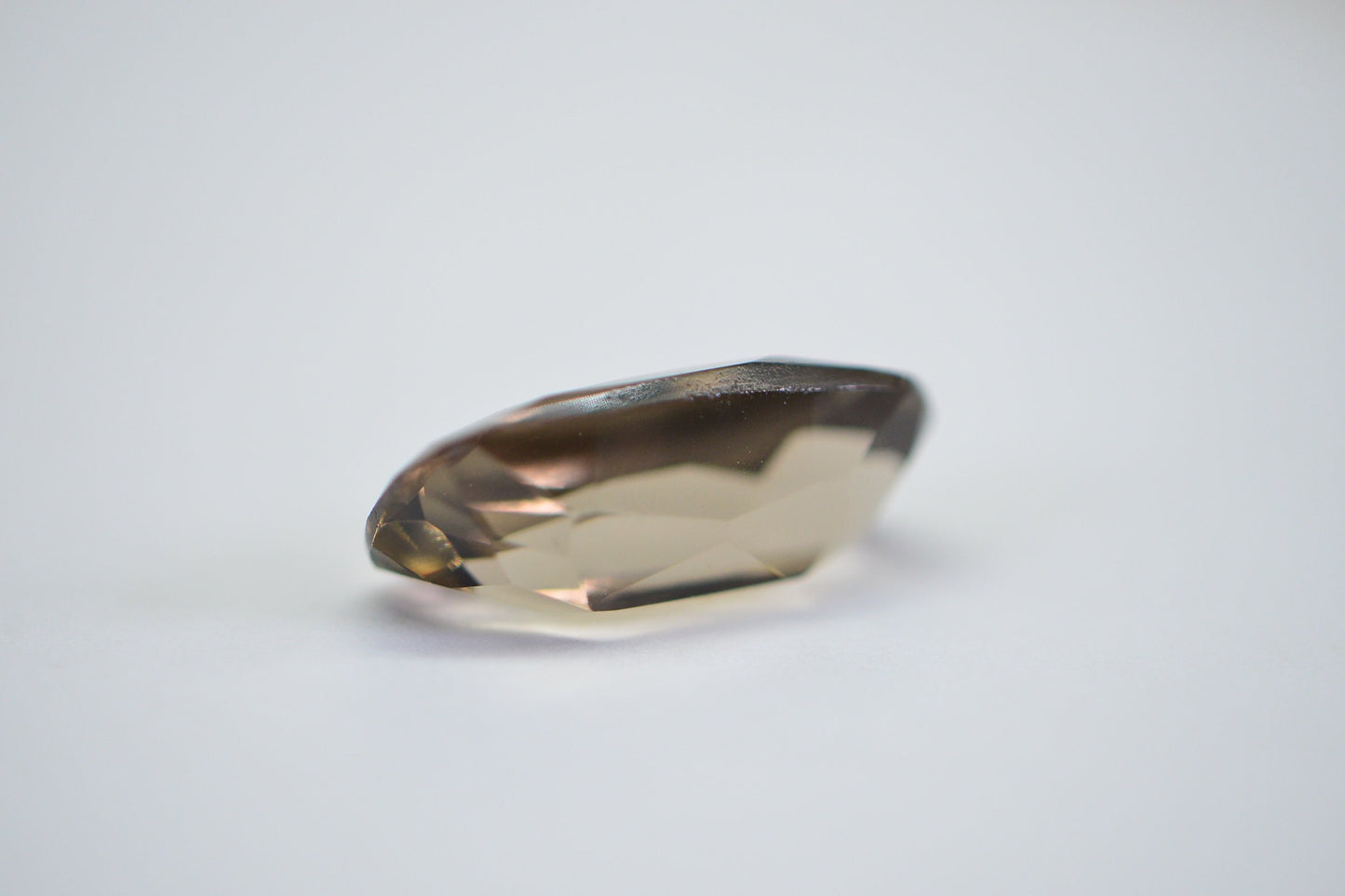 13ct Smoky Quartz Gemstone: Faceted Baguette Cut, 17x9mm