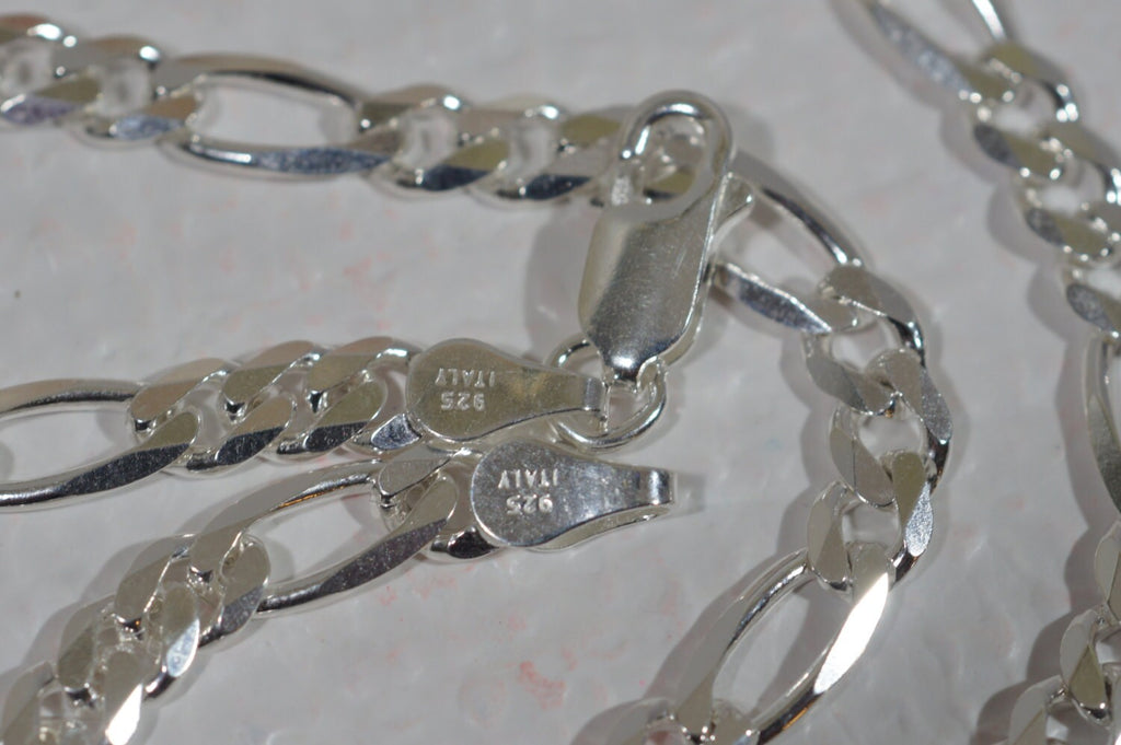 Sterling Silver 18" Figaro Chain: Italian Necklace Supplies