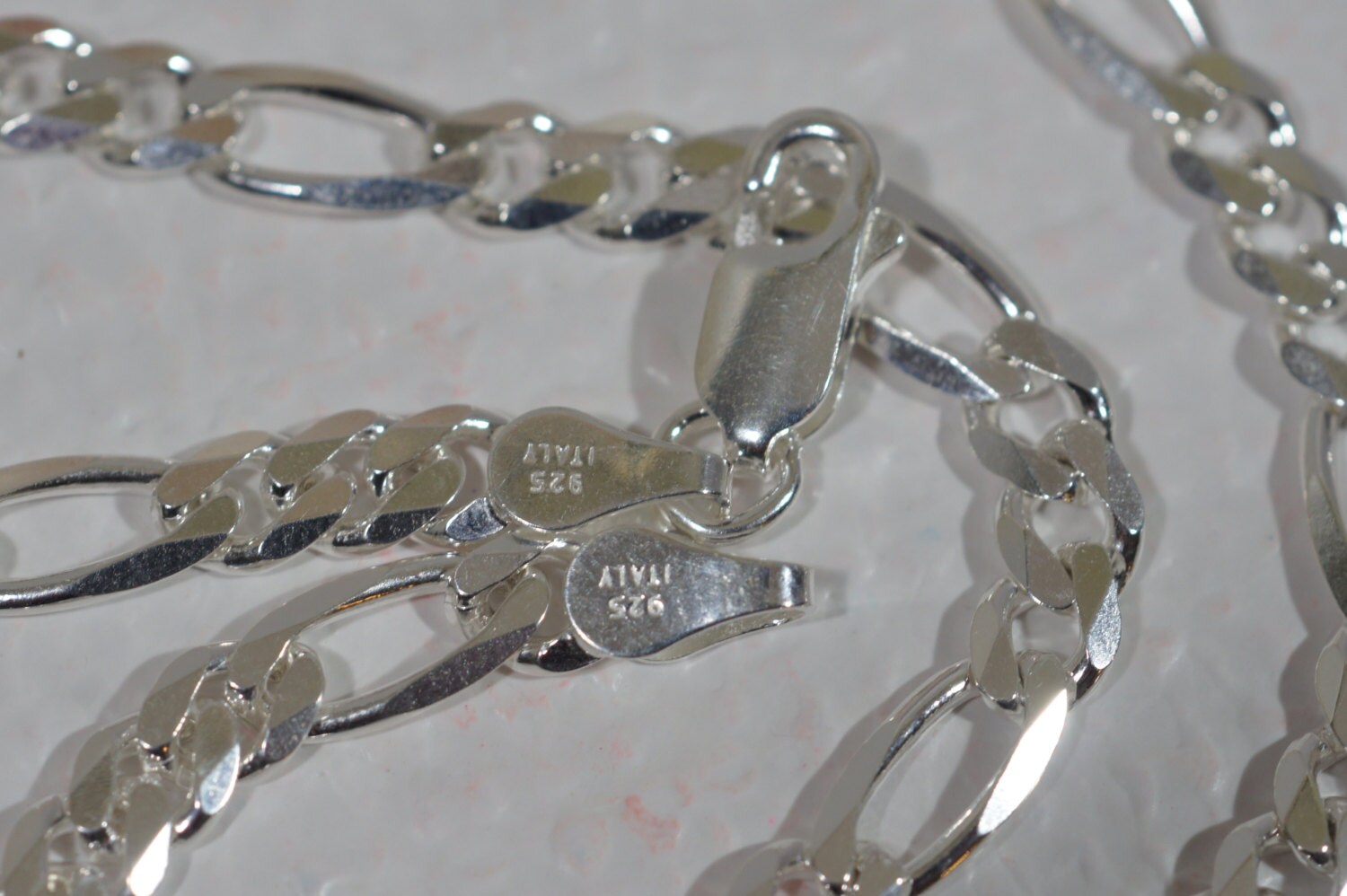 Sterling Silver 18" Figaro Chain: Italian Necklace Supplies