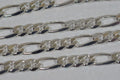 Sterling Silver 18" Figaro Chain: Italian Necklace Supplies