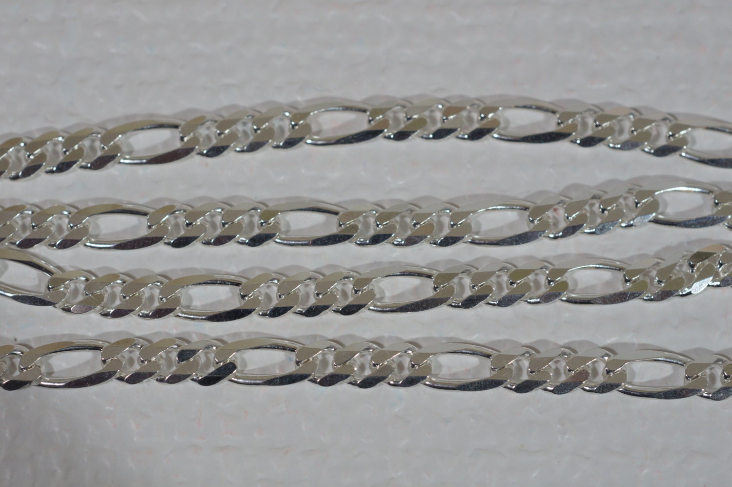 Sterling Silver 18" Figaro Chain: Italian Necklace Supplies