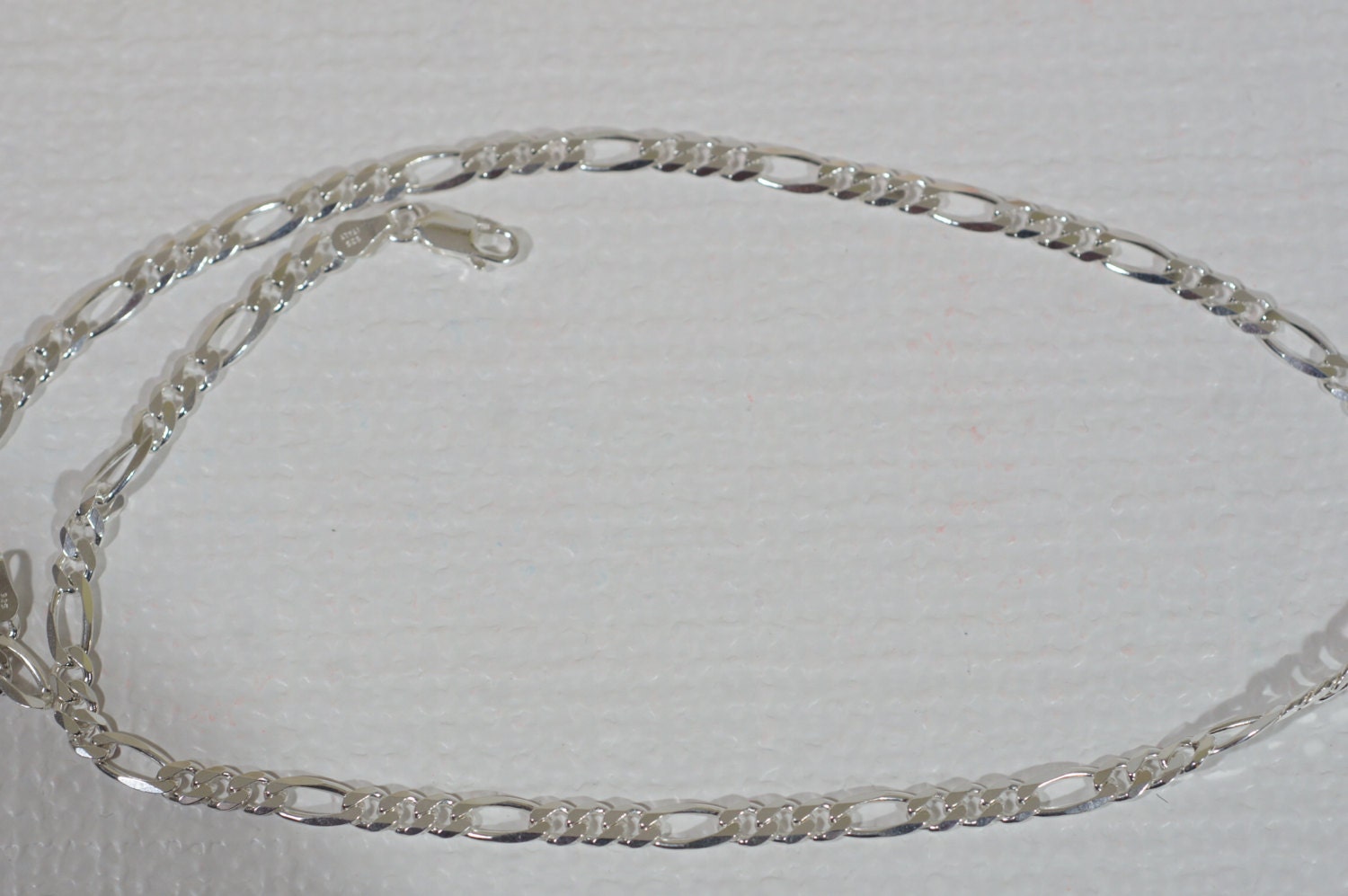 Sterling Silver 18" Figaro Chain: Italian Necklace Supplies