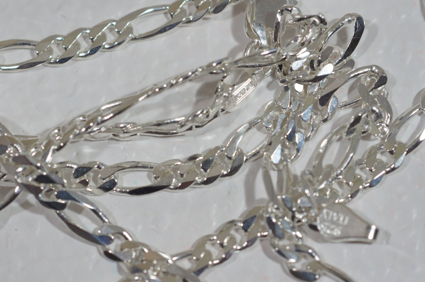 20" Italian Sterling Silver Figaro Chain - 3.7mm