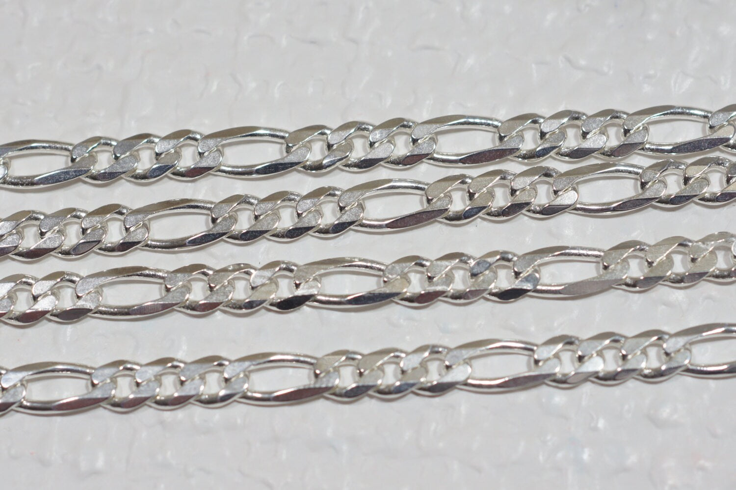20" Italian Sterling Silver Figaro Chain - 3.7mm