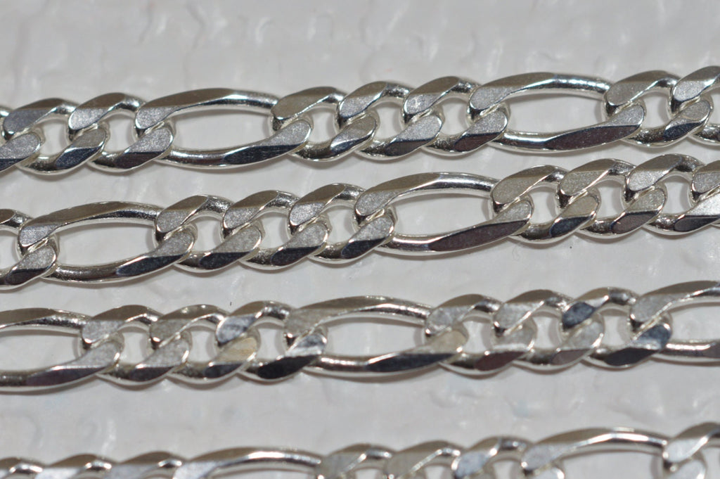 20" Italian Sterling Silver Figaro Chain - 3.7mm