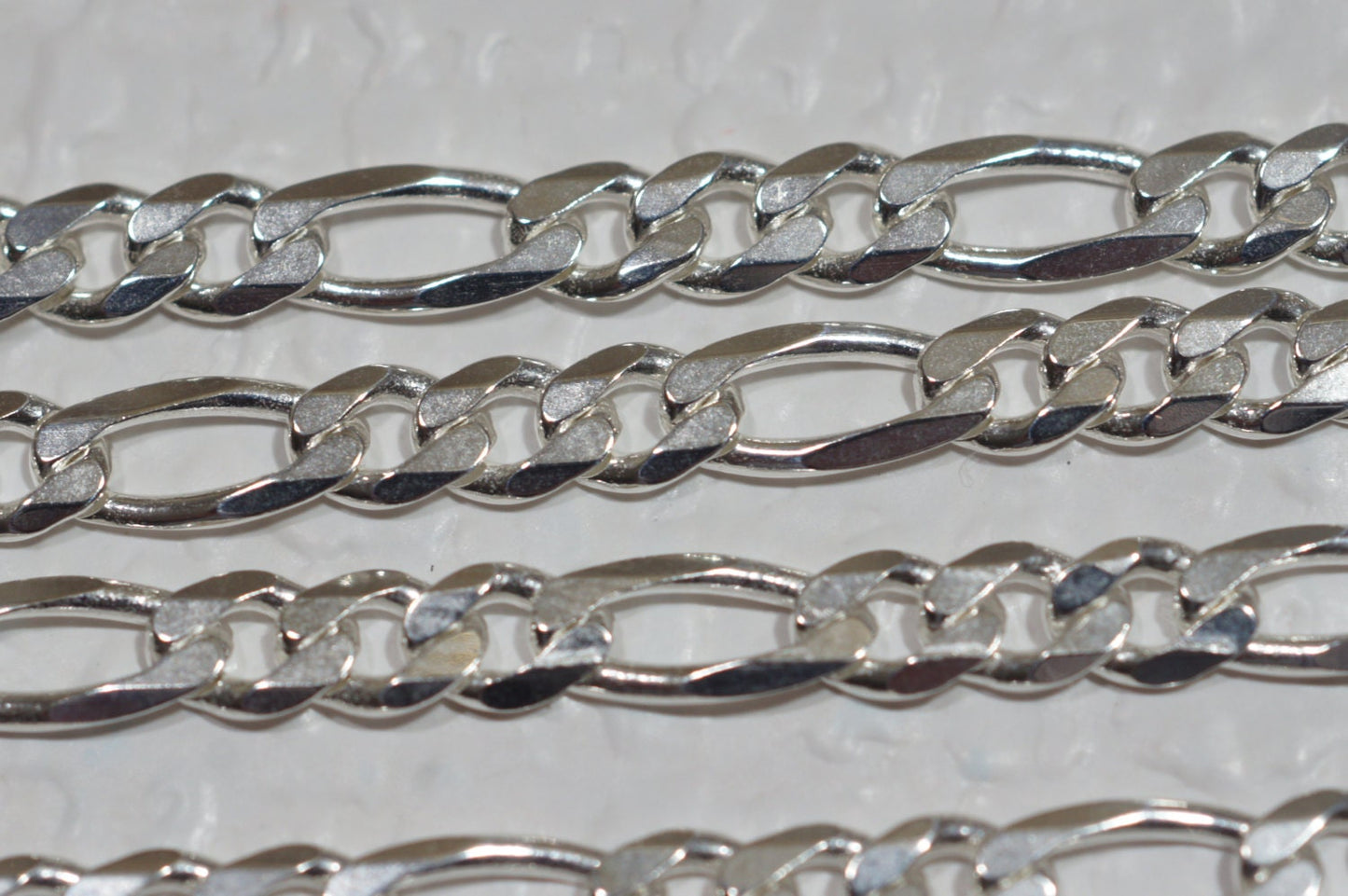 20" Italian Sterling Silver Figaro Chain - 3.7mm