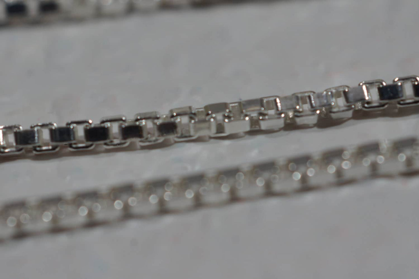 1.3mm Sterling Silver Italian Box Chain - 18 Inch