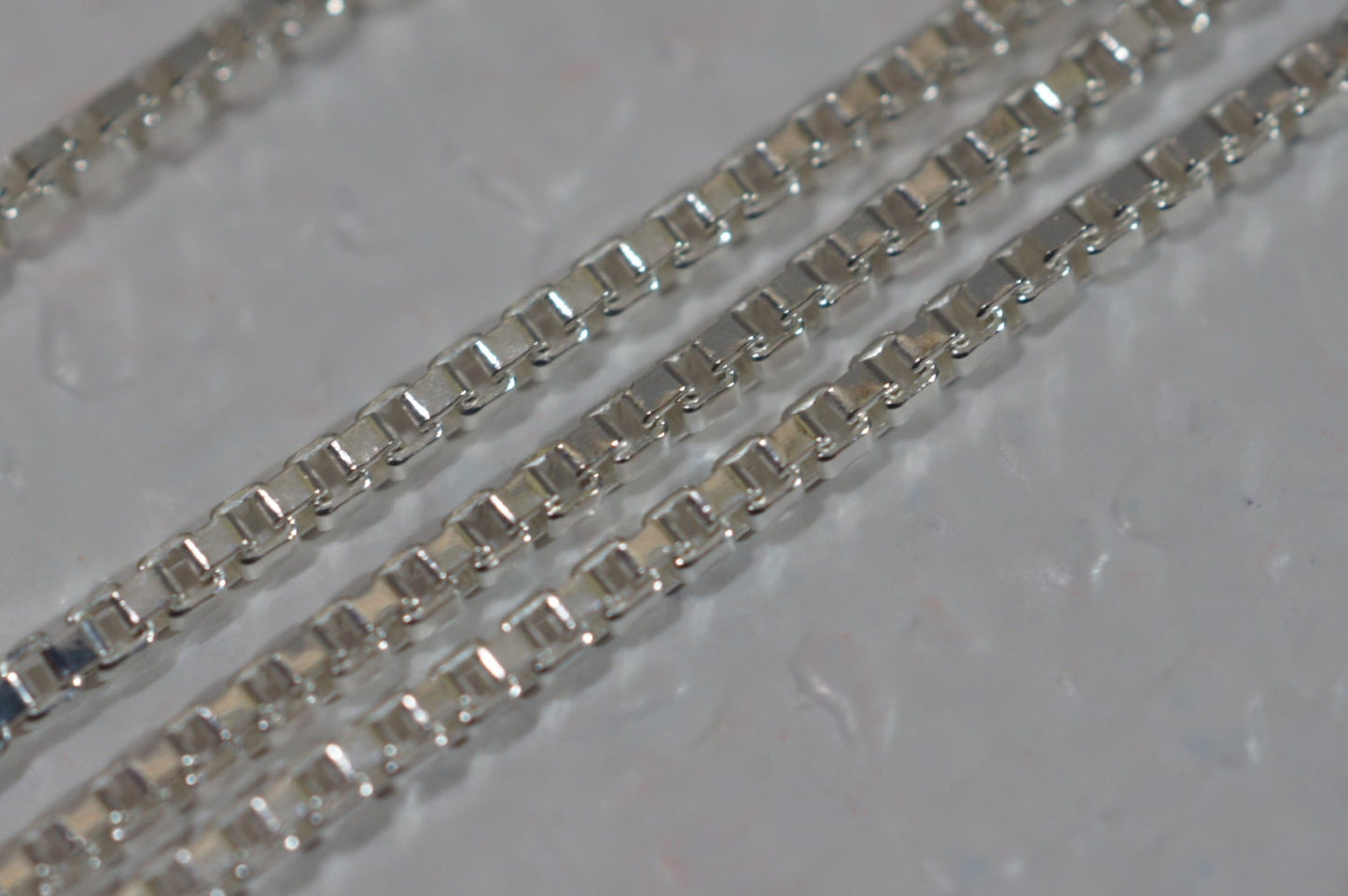 1.3mm Sterling Silver Italian Box Chain - 18 Inch