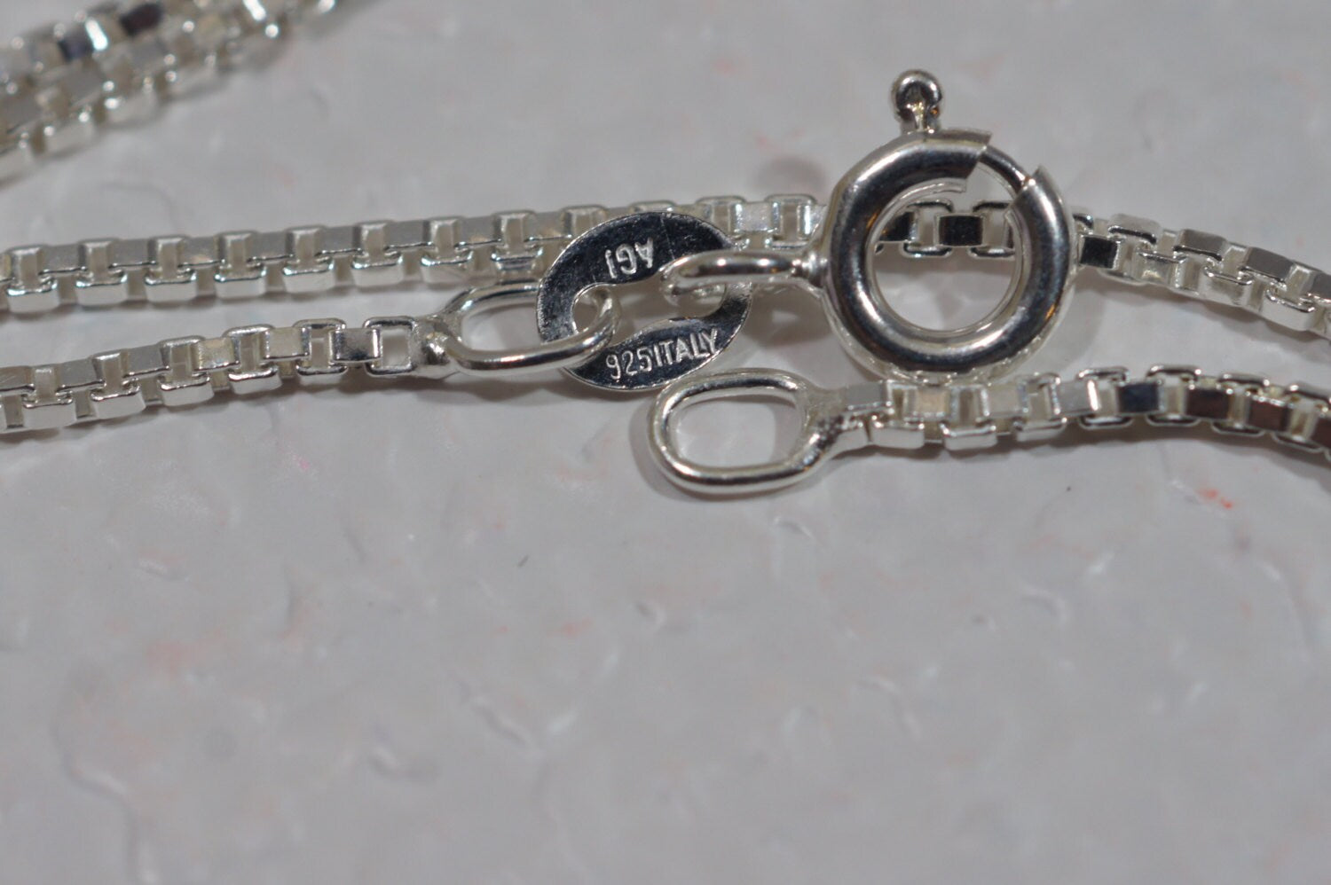 1.3mm Sterling Silver Italian Box Chain - 18 Inch