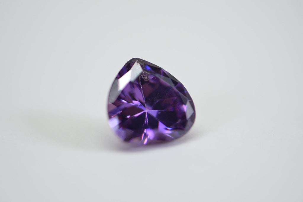 Purple Diamond Heart Crystal