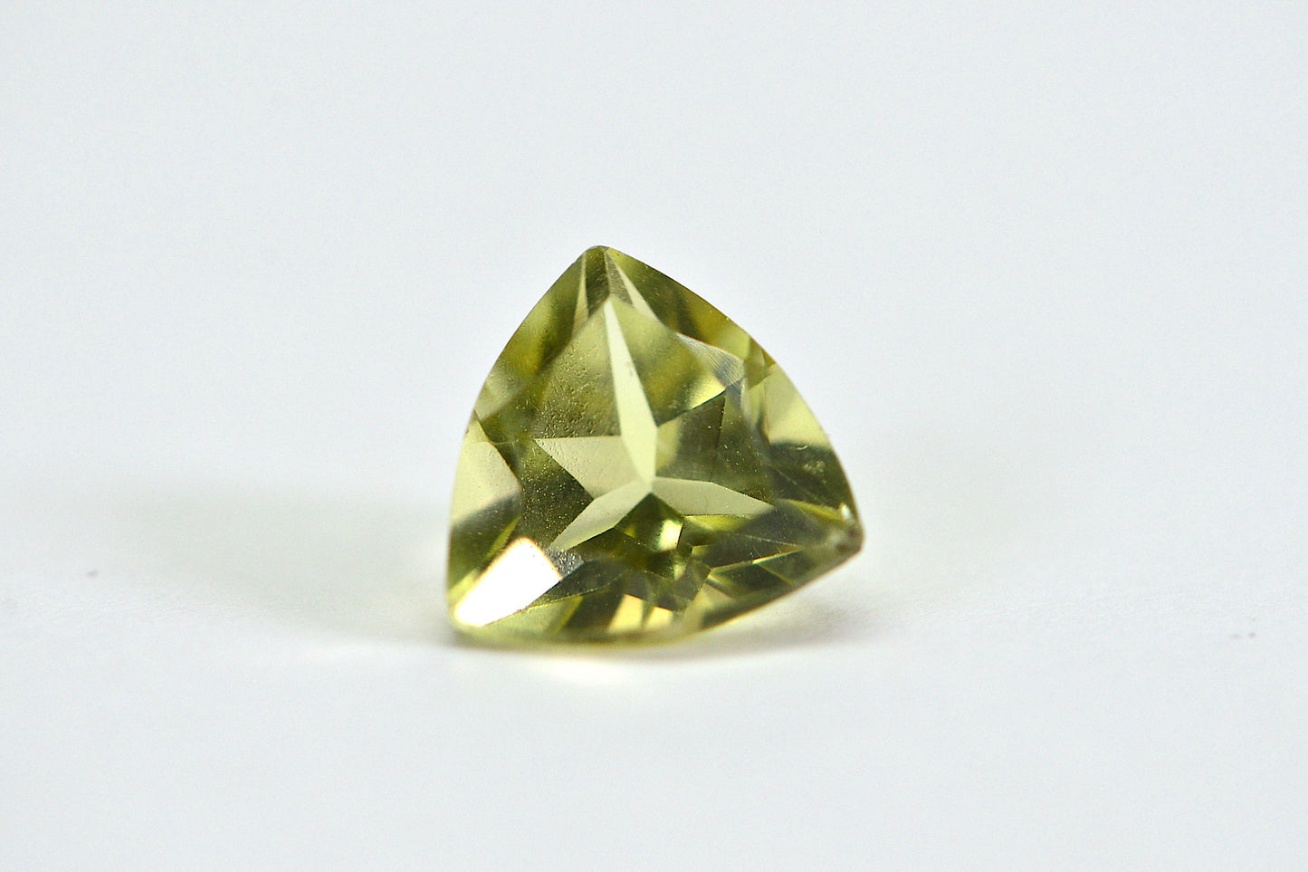 Yellow Apatite Trillion Cut Gemstone: 1.7 Carat, 8mm