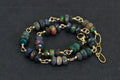 Black Opal Bracelet: 14k Gold Filled Chain, Gemstone Jewelry