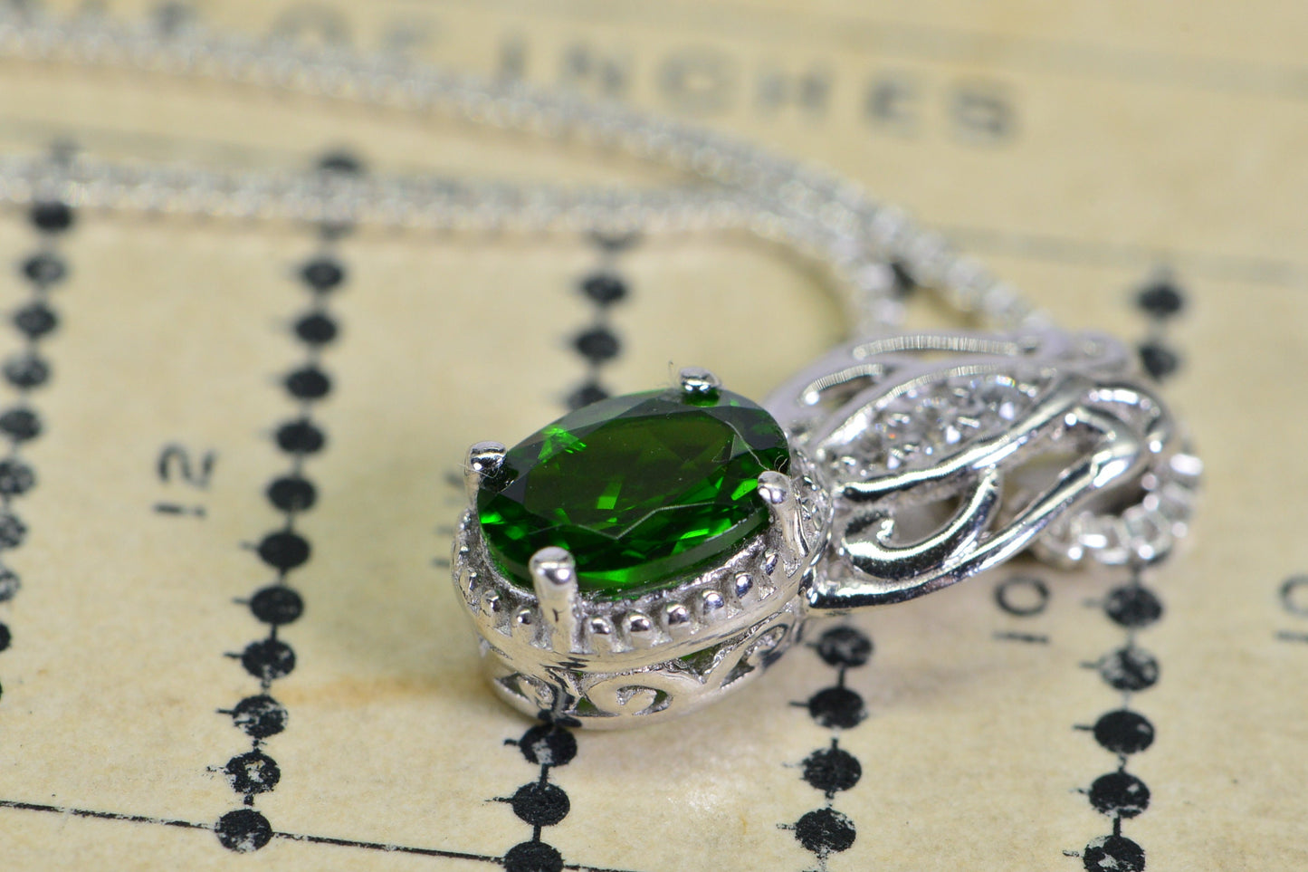 Moldavite Teardrop Pendant Sterling silver Oval Design Gemstone Olive Green Multi stone Small Pendant