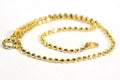 14K beaded chain 2mm round bead ball Anklet