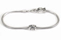 Vintage Chamilia Sterling Silver Snake Chain Charm Bracelet