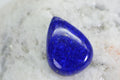 Lapis Lazuli Pear Cabochon: Royal Blue Gemstone, Jewelry Making (20x15x5.5mm)