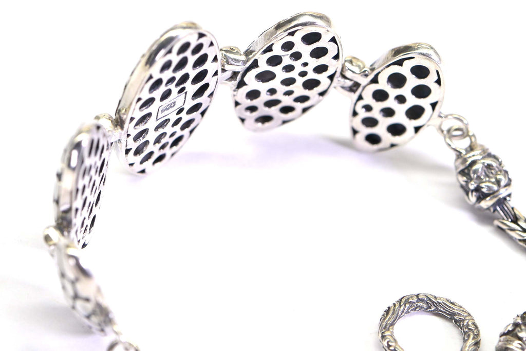 Byzantine Sterling Silver Bracelet: Bali Chain Toggle Clasp