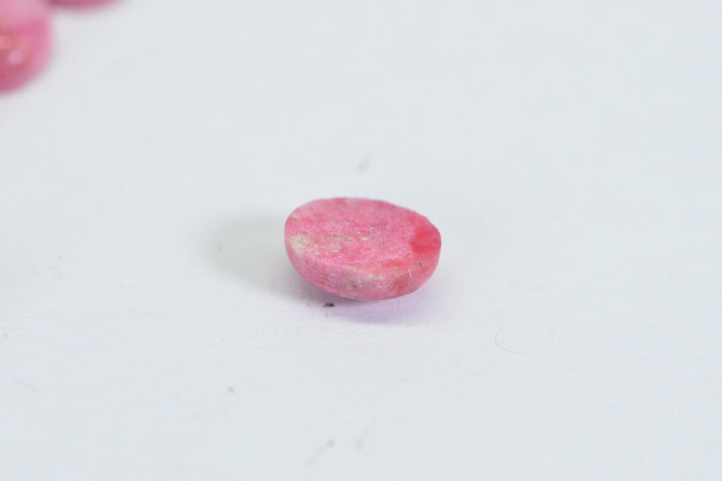 Natural Norwegian Thulite Cabochon: Pink Oval Gemstone (7X5mm)