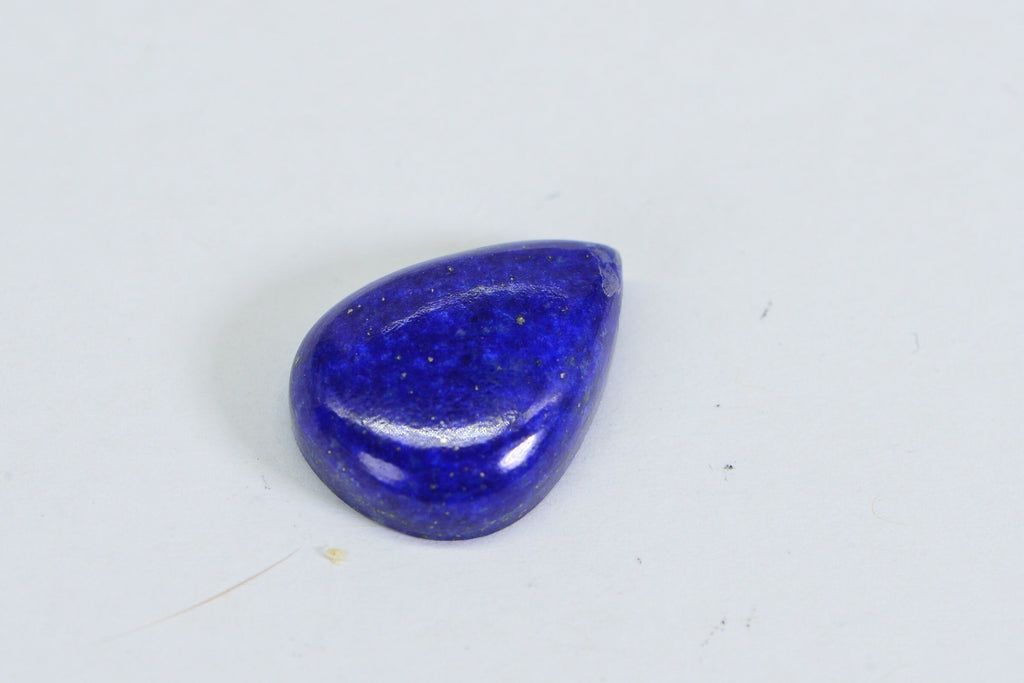 Lapis Lazuli Pear Cabochon: Royal Blue Gemstone, Jewelry Making (20x15x5.5mm)