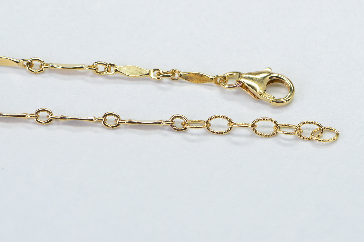 14K Yellow Gold Filled Thin Chain Bracelet: Dainty Layering Bracelet
