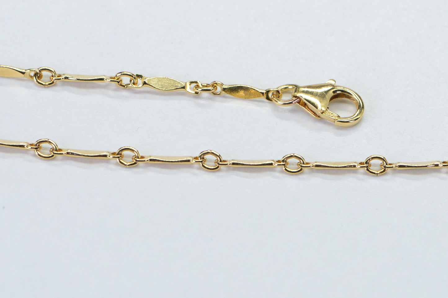 14K Yellow Gold Filled Thin Chain Bracelet: Dainty Layering Bracelet