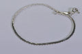 Sterling silver Square Box Snake Staking Bracelet  Finding Bracelet  For Charm