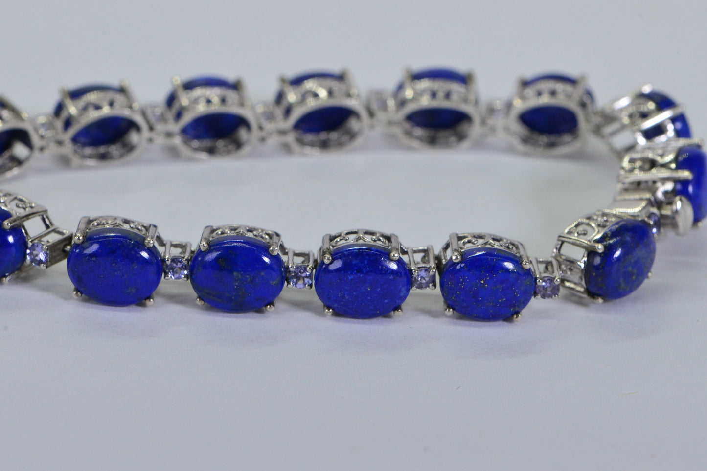 Natural Lapis and Tanzanite Bracelet