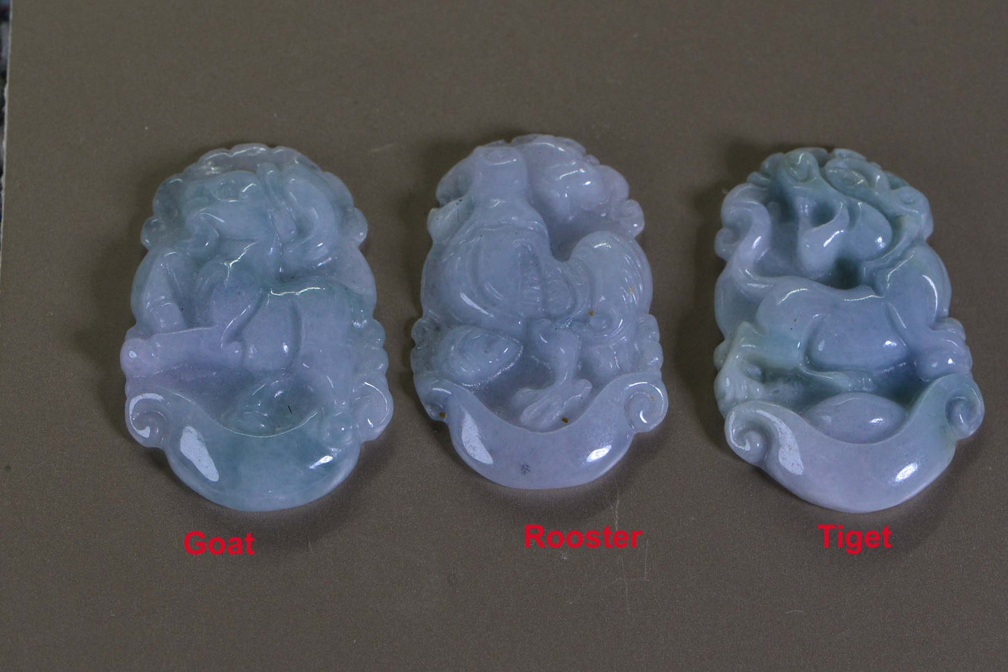 Jade Dragon Amulet Necklace: Burmese Jadeite, 14K Gold Wire