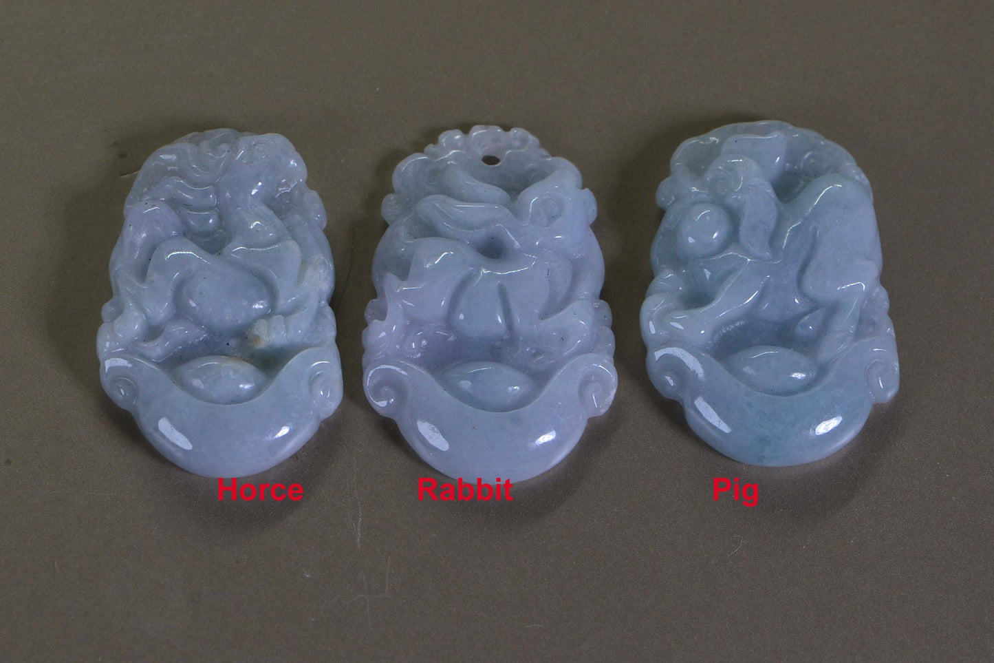 Jade Dragon Amulet Necklace: Burmese Jadeite, 14K Gold Wire