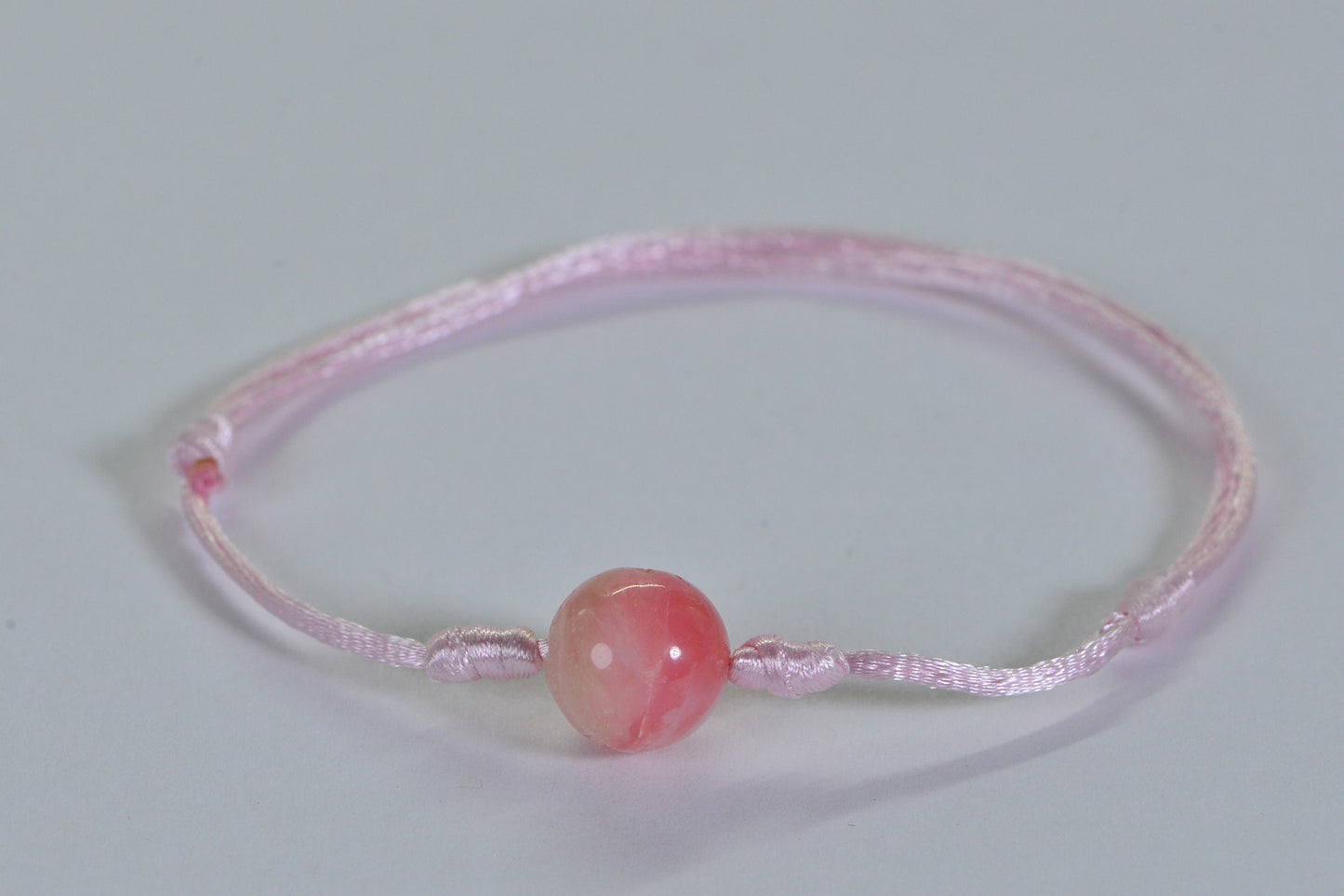 Peruvian Pink Opal Bracelet: Healing Crystal, Calming Meditation, Spiritual Protection
