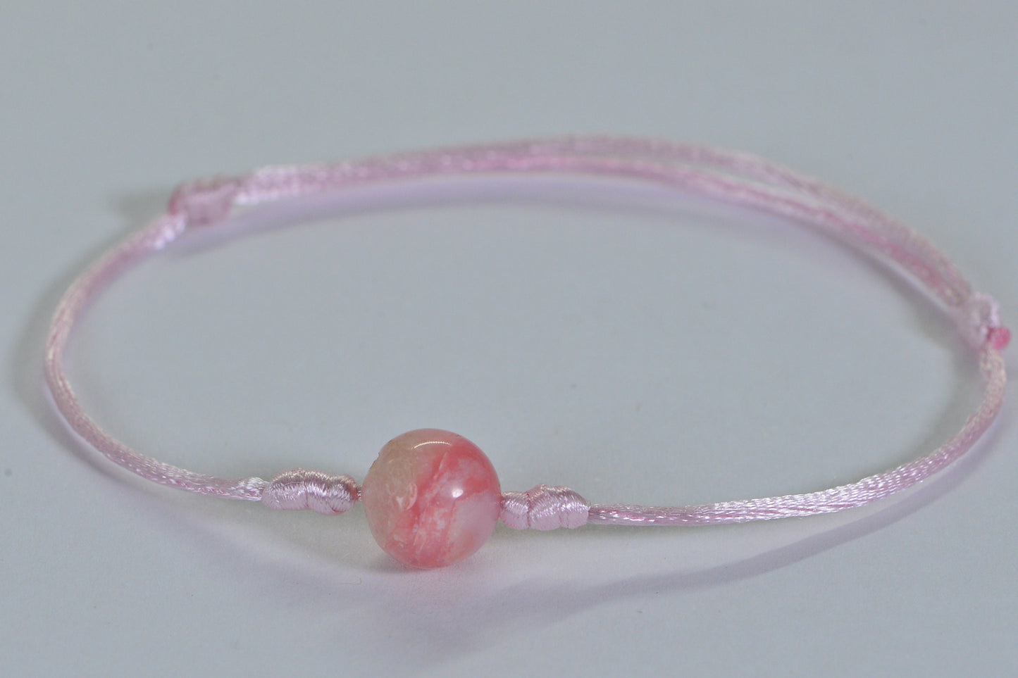 Peruvian Pink Opal Bracelet: Healing Crystal, Calming Meditation, Spiritual Protection