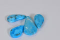 Sleeping Beauty Turquoise Teardrop Beads: Natural Arizona Gemstones