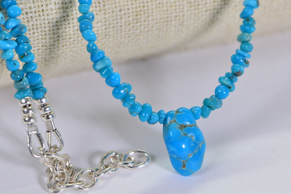 Genuine Sleeping Beauty Turquoise beads Free Form American Turquoise