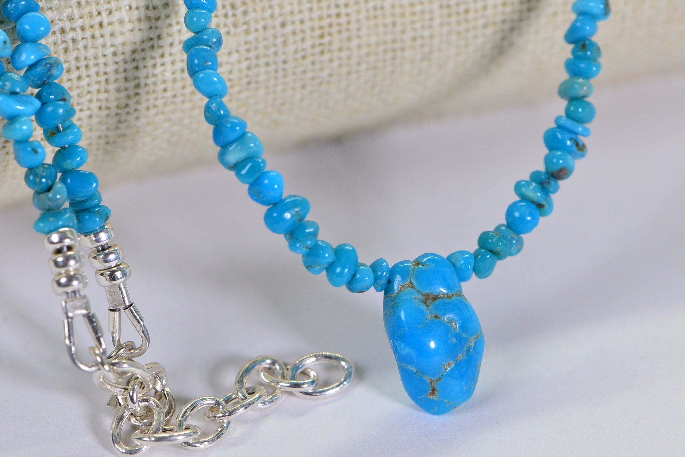 Genuine Sleeping Beauty Turquoise beads Free Form American Turquoise