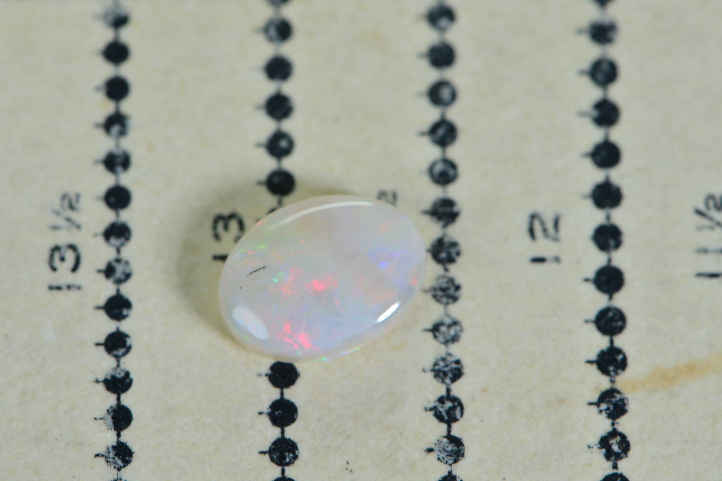 Australian White Solid Opal Oval Cabochon 8X6mm Opal for ring earrings