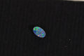 AAA Australian Black Opal Natural Gemstone Cabochons  blue - green Metallic  Doublet Boulder Oval 5X3mm