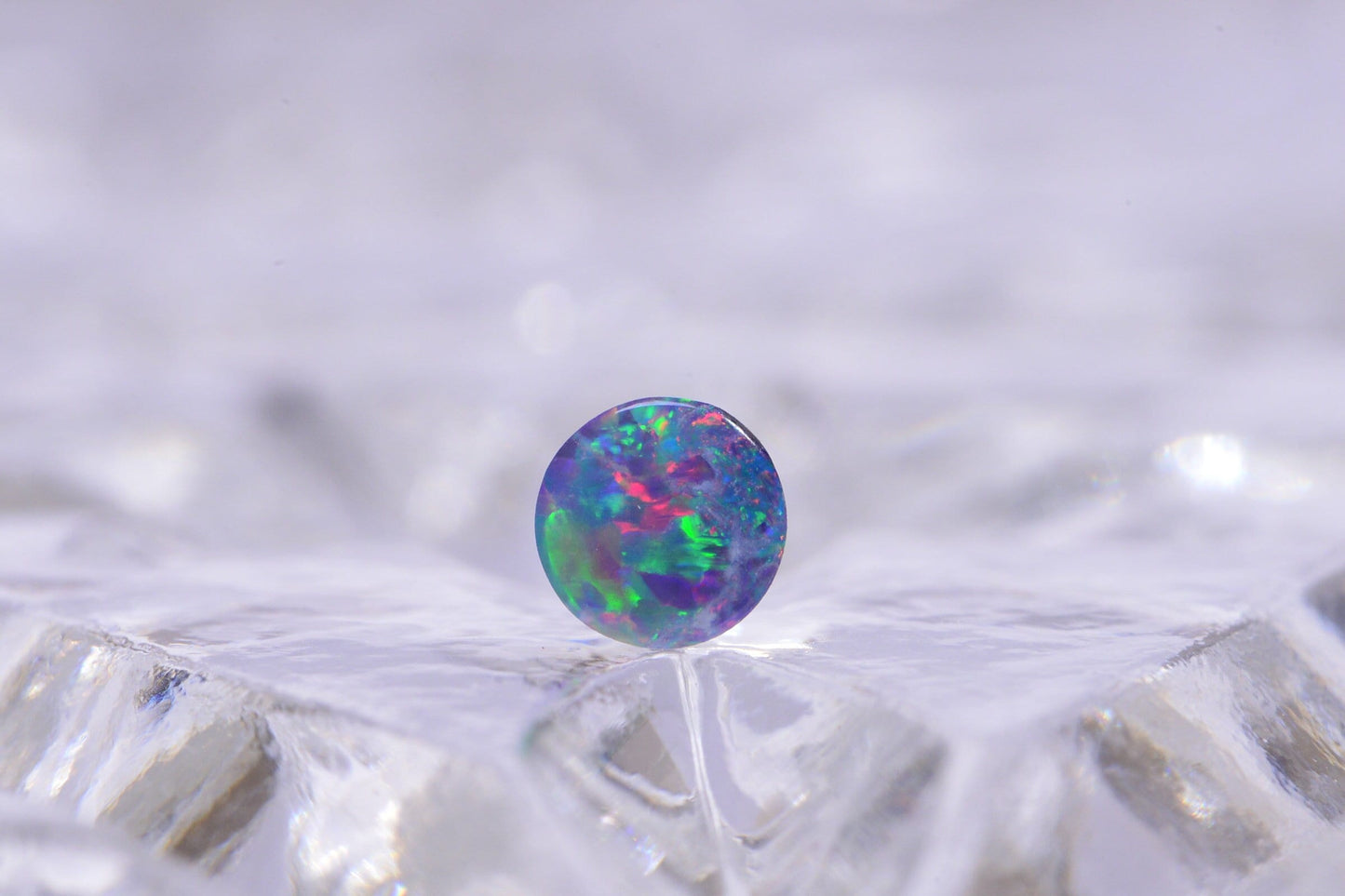 4mm Australian Black Opal  Round Cabochon Natural Gemstone Jewelry Making Supplies